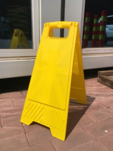 61cm 24inch an toàn ngoài trời sàn signage <span class=keywords><strong>CAUTION</strong></span> Board sàn ướt cảnh báo trống vàng PP nhự<span class=keywords><strong>a</strong></span> xách tay một khung dấu hiệu - Product Image 6