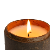 Bougie parfumée artisanale en cire de soja dans un bocal en bois pour Pâques, Halloween, mariage, Ramadan - Biologique, respectueuse de l'environnement, végétalienne, vente en gros