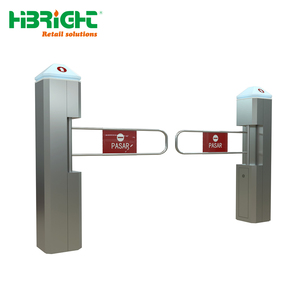 Heavy Duty Stainless Steel <b>Security</b> Swing Gate Professional One-Way Entrance System for Grocery and Hypermarket - Product Image 4