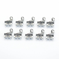Micro-interrupteur à bouton poussoir 1A 125V AC Interrupteur de souris 3 broches Levier à rouleaux à long manche SPDT 12* 6 *6mm TIAIHUA