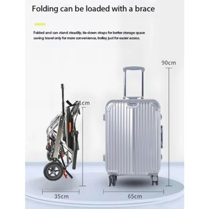 Hot Selling Elderly Toilet Bathroom Disabled Patient Transfer Commode Shower Chair Manual Foldable Aluminum Wheelchair - Product Image 3