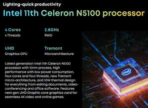 <span class=keywords><strong>Chuwi</strong></span> MiniBook X Laptop 10,8 "2K IPS Pantalla completa Modo YOGA 360 Grados Plegable Intel 11th Celeron N5100 12GB LPDDR4 + 512GB SSD - Product Image 3