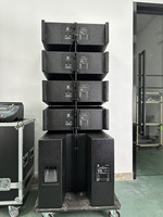Altavoces profesionales dobles de concierto de escenario de 10 ", sistema de sonido Pa, subwoofer potente de 18", altavoces de matriz de línea activa