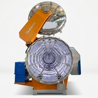 Autoclave à pulvérisation d'eau à haute température SUMPOT avec porte à ciseaux automatique et contrôle PLC pour boîtes de haricots