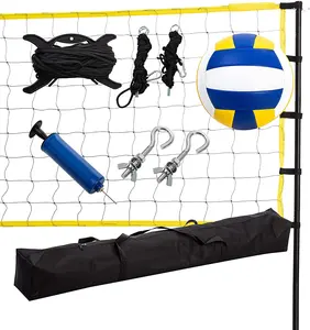 VN01E Hot Selling Lage Prijs Custom Draagbare Stand Met Netto Set Apparatuur Standaard Polen Outdoor Volleybal Netto