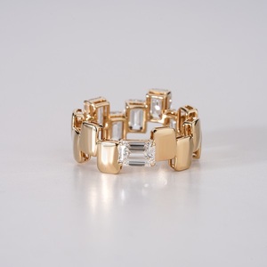 Luxury 14K Gold Lab Grown Emerald Unisex <b>Ring</b> Adjustable Fine Jewelry Gemstone Engagement Wedding <b>Ring</b> <b>for</b> <b>Men</b> Women - Product Image 3