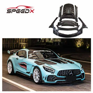 Kit carrosserie en carbone IMP GEN2 pour Mercedes Benz AMG GT, pare-chocs avant et arrière, jupes latérales, aileron, capot - Product Image 1