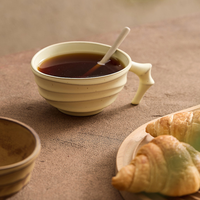 Tasses en céramique rétro haut de gamme 2026, grande capacité, design de niche, tasses à lait et tasses à petit-déjeuner, cadeaux d'affaires avec boîte cadeau