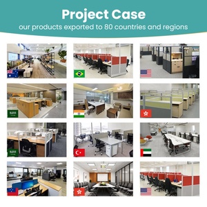 Wholesale Customizable Modern Modular Office Furniture 2-<b>6</b> Seater Cubicle Workstation Desk Customizable Office Partition - Product Image 3