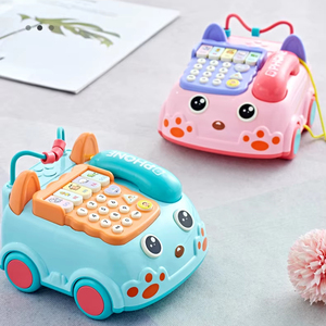 Jouet Téléphone Simulé pour Enfants, Histoire de Marmotte, Musique de Piano Simulé, Téléphone à Tirer, Jouet Éducatif Précoce et Puzzle - Product Image 2