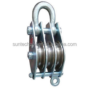 Đúc thép bánh xe ròng rọc móc loại cẩu nâng khối Cáp Kéo ròng rọc xây dựng cẩu giải quyết vật liệu nylon OEM - Product Image 1