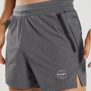 Pantalones cortos para correr informales atléticos para hombre de verano de nuevo diseño, tela Oxford teñida lisa, ecológica, transpirable, de secado rápido - Product Image 3