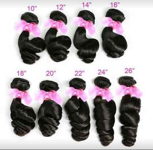Les vendeurs de cheveux humains vierges non traités offrent diverses vagues brésiliennes Afro Curl droites naturelles Afro Wave 1B Raw 30 pouces de long - Product Image 5