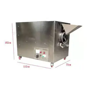 Fabrika fiyat elektrikli gaz çok fonksiyonlu kahve kavurma fıstık ceviz kavurma makinesi tohumları fındık kavurma makinesi