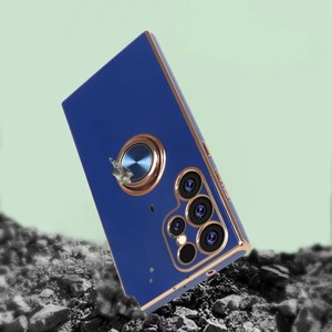 Étui de téléphone à clapet en TPU électro-plaqué pour Samsung S23 Ultra, design 3D élégant, coque de téléphone tendance, emballage en carton protecteur A34 - Product Image 1