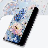 Étui de téléphone à rabat en cuir avec fermeture magnétique et motif floral peint à l'huile Lichicase pour Honor 600 600 Pro Play 80 Plus
