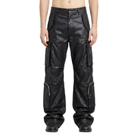 XUFEI OEM Logo personnalisé Fabricant de haute qualité Jeans en denim 100% coton ciré et délavé pour hommes, style streetwear de créateur