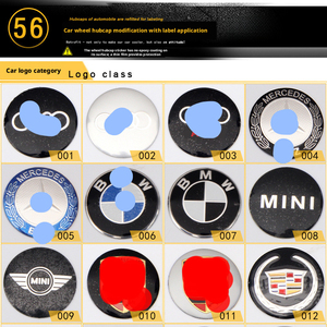 Autocollants de logo de voiture VICTOR en alliage d'aluminium personnalisé pour enjoliveurs de roues - Finition polie, installation par clip, ajustement universel - Product Image 2