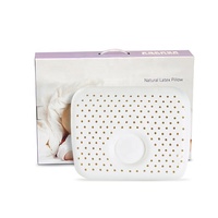 Oreiller pour bébé en coton biologique avec noyau en latex naturel