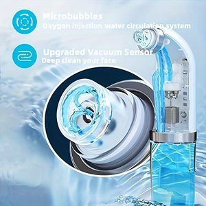 Dispositivo Eléctrico Limpiador Facial de Microburbujas para Ciclo de Agua, Eliminador de Acné, Poros y Puntos Negros - Product Image 5