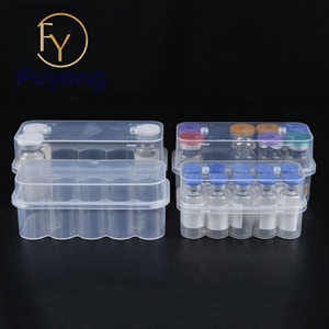 Bouteilles de stockage rectangulaires en plastique LDPE personnalisées et boîtes à flacons transparentes 3ml/5ml/7ml/10ml/10cc avec matériaux recyclés - Product Image 1