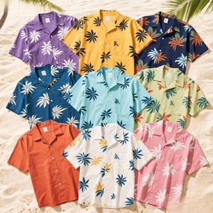 เสื้อชายหาดพิมพ์ลายคุณภาพสูง เสื้อฮาวายลายดอกไม้แฟชั่นสำหรับผู้ชาย - Product Image 2