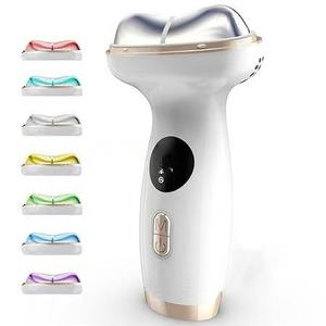 Новое обновленное устройство для красоты горячей и холодной шеи, микро-токоный Вибрационный нагревательный холодный компрессионный Массажер для подтяжки шеи лица - Product Image 1