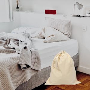 Cotton Canvas Laundry Bag With Handles - Product Image 6