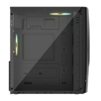 Boîtier ATX de jeu personnalisé, tour moyenne, en matériau SPCC, avec ports USB 3.0/USB 1.0 et audio HD