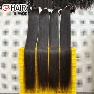 Free Weave Haar packungen Großhandel doppelt gezeichnete Echthaar verlängerungen für schwarze Frauen Versa ute gerade brasilia nische Echthaar bündel