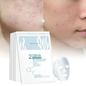 <span class=keywords><strong>Mascarilla</strong></span> Facial Blanqueadora Coreana con AHA y BHA, <span class=keywords><strong>Mascarilla</strong></span> Facial Vegana Natural para el Cuidado <span class=keywords><strong>de</strong></span> la Piel, con Ácido Salicílico para el Acné - Product Image 1