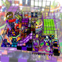 Parcours d'obstacles en zigzag écologique pour enfants, centre de divertissement familial, équipement de terrain de jeu intérieur tendance