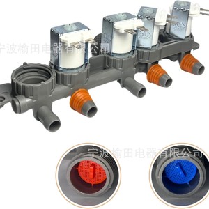 โซลินอยด์วาล์วทางเข้า DC12V 4 ทาง พร้อมไฟแสดงสถานะสีแดงน้ำเงิน สำหรับควบคุมระบบน้ำ - Product Image 2