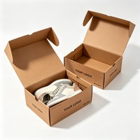 Usine d'impression, vente en gros, boîte d'emballage en papier kraft personnalisée de haute qualité, boîte en papier pour chaussures, vêtements, sous-vêtements, jupes, chemises, chaussettes