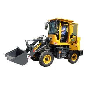 Diesel 4 WD small construction loader 44.7 KW mini excavator front loader little wheel loader in China