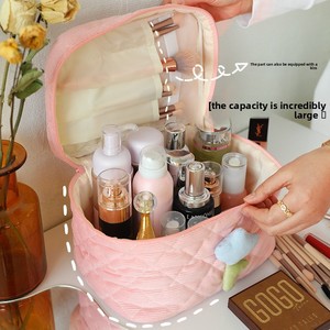 Bolsa de Maquillaje de Pana para Mujer, Regalo para Fiestas, Gran Capacidad, Organizador de Cosméticos Portátil, Linda Bolsa de Aseo al por Mayor - Product Image 3