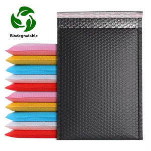 Enveloppes d'expédition personnalisées 100% <span class=keywords><strong>bio</strong></span> ECO, sacs d'expédition compostables biodégradables, enveloppes à bulles colorées - Product Image 1