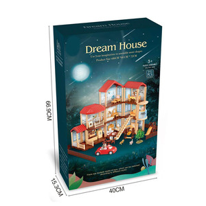 Casa <span class=keywords><strong>de</strong></span> Muñecas <span class=keywords><strong>de</strong></span> Diseño Innovador, Simulación <span class=keywords><strong>de</strong></span> Villa <span class=keywords><strong>Castillo</strong></span>, Juego <span class=keywords><strong>de</strong></span> Muebles en Miniatura, Juguetes - Product Image 6