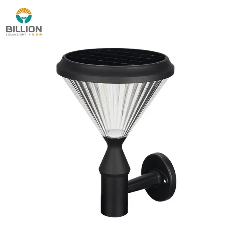 Siêu Sáng Cao Lumen Không Thấm Nước Smd Yard Vườn Ra Cửa Hiện Đại Đen Led Tường Năng Lượng Mặt Trời Ánh Sáng