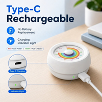 OEM 60-Minuten Visueller Timer Typ-C Wiederaufladbarer Magnetischer Küchen-Countdown-Timer mit Leisem Lautem Alarm für Kinder Klassenzimmer ADHS