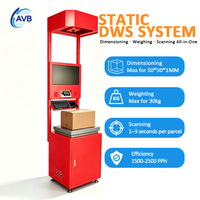 Système DWS de pesage et de numérisation statique pour cartons logistiques en acier d'entrepôt