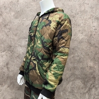 Veste tactique à capuche Woobie, camouflage matelassé, légère, zippée, avec revêtement DWR, pour entraînement en extérieur, coupe-vent et chaude