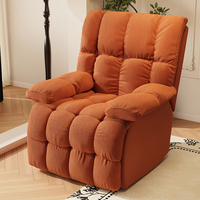 Fauteuil inclinable électrique en tissu, fauteuil pivotant multifonctionnel pour salon et chambre à coucher
