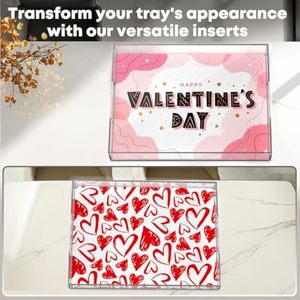 Factory Manufacture High Quality Custom Acrylic Decorative Tray Interchangeable Insert - Product Image 2