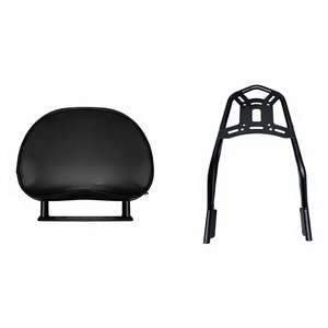 Porte-bagages arrière et dossier pour Zongshen Dundi Mini, accessoire de personnalisation de moto, en acier au carbone - Product Image 1