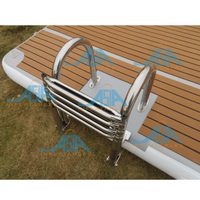 Île flottante gonflable Leisure Land 3*2*0.2, radeau gonflable, ponton flottant pour jet ski avec échelle