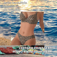 Nouveau design Maillot de bain micro bikini long uni pour femme, ensemble 2 pièces, tenue de plage sexy et décontractée à la taille