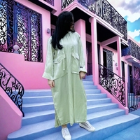 Abaya longue grande taille nouveau style importée, élégante, sous-robe, vêtement islamique pour femmes musulmanes, Abaya à capuche