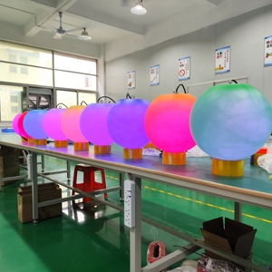 Esfera Luminosa LED RGB DMX512 Decorativa Colgante de 10 cm a 100 cm, Esfera Redonda Intermitente con Cambio de Color, <span class=keywords><strong>Luz</strong></span> Nocturna 3D, Esfera Luminosa para Jardín - Product Image 5