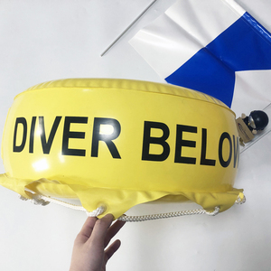 Flotador Inflable para Buceo, Boya de Seguridad de PVC con Asta de Bandera Desmontable, Bandera de Advertencia Grande para Buceo, Pesca Submarina - Product Image 6
